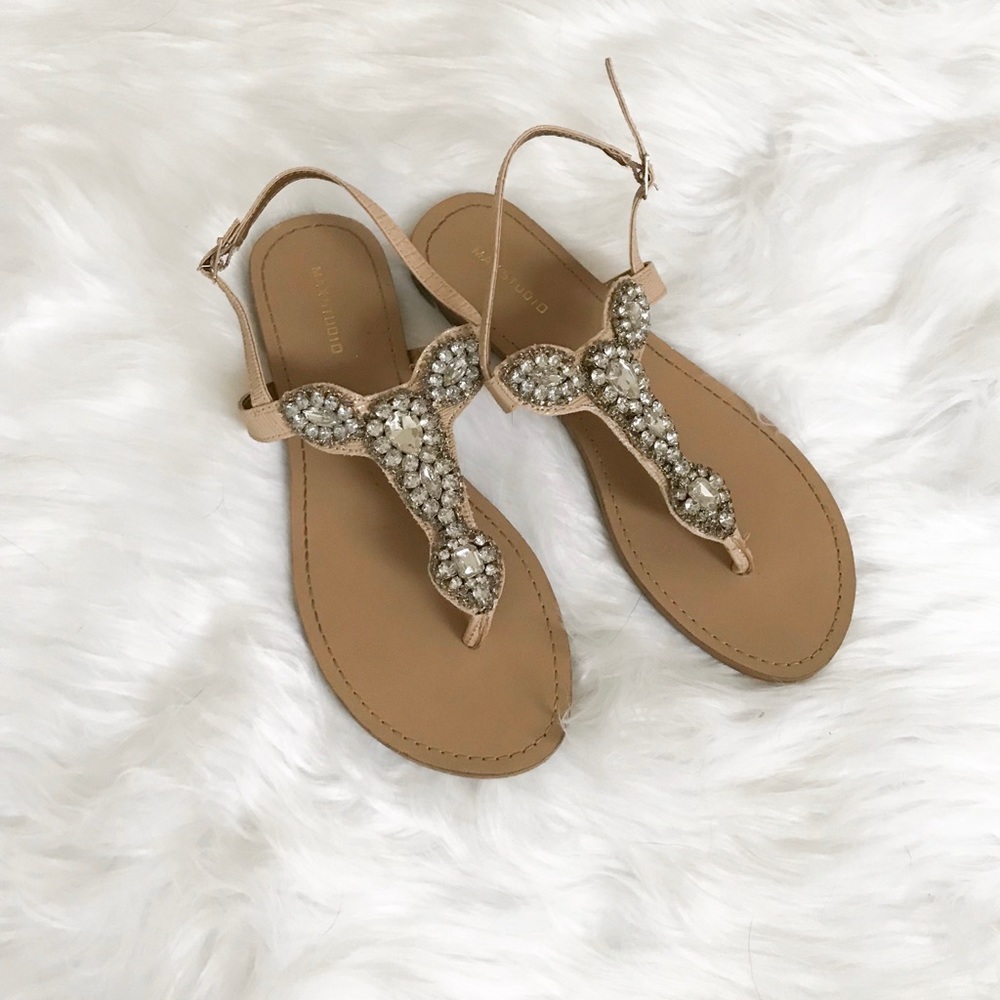 Max Studio Rhinestone Sandals